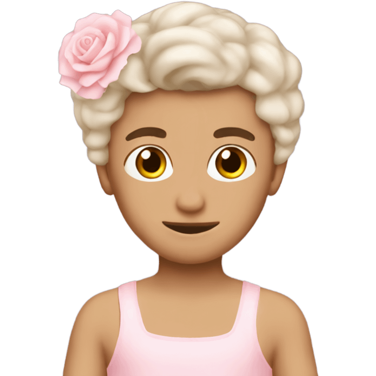 Soft pink ballerina boy mexican emoji