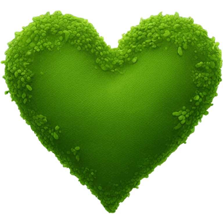 Mossy green heart emoji