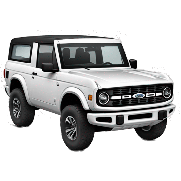 2023 white ford bronco emoji