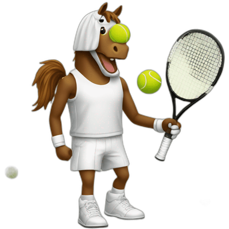 mr horse tennis emoji