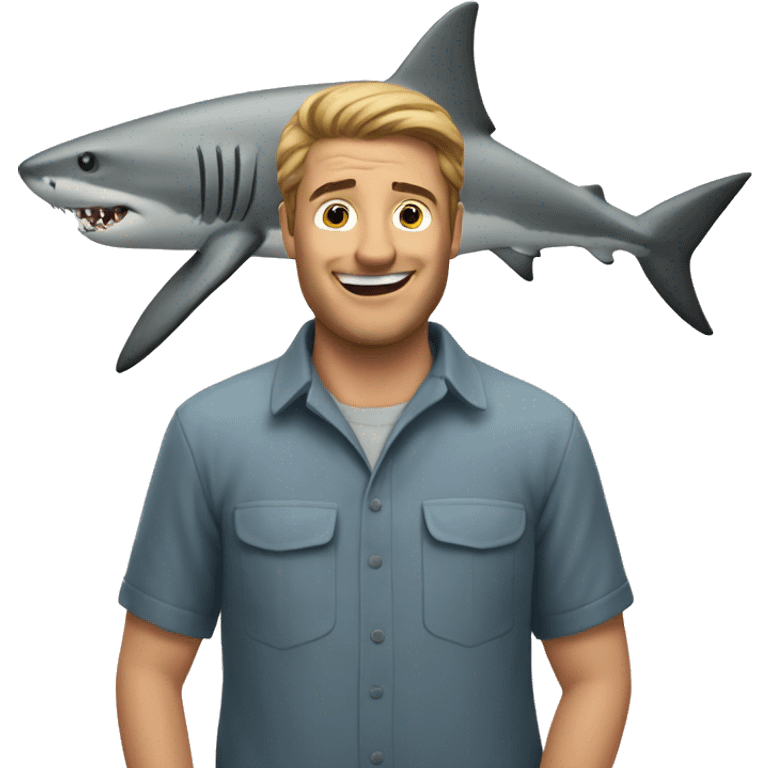 shark with man emoji