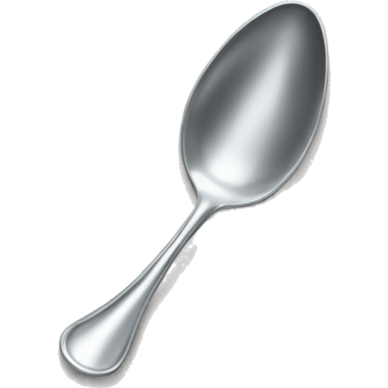 elegant silver spoon emoji