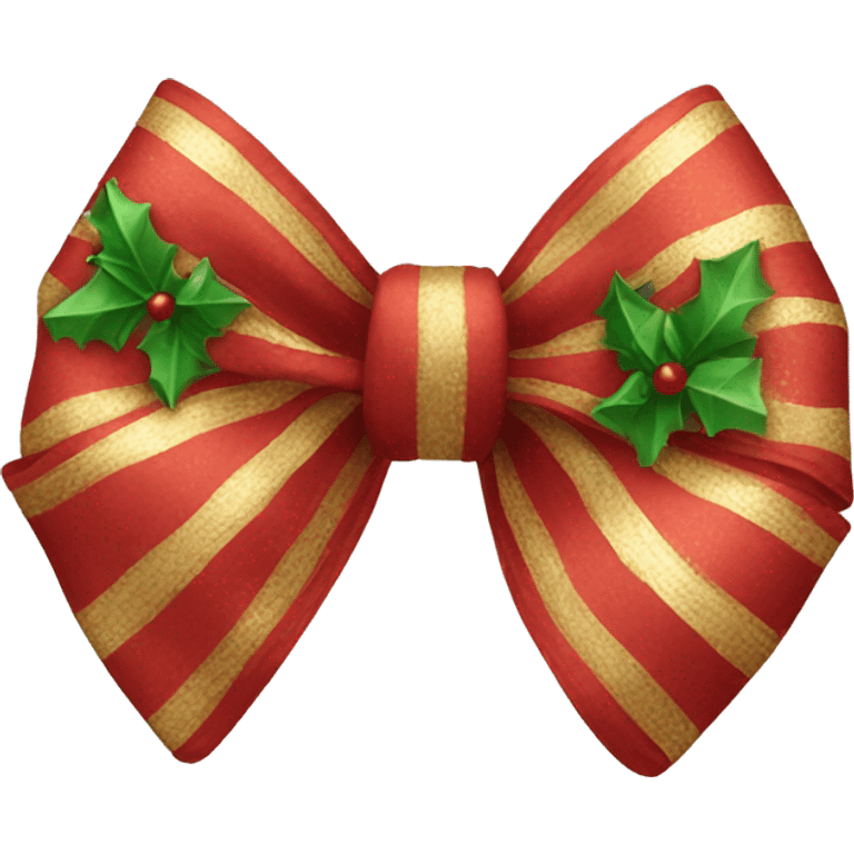 a christmas bow  emoji