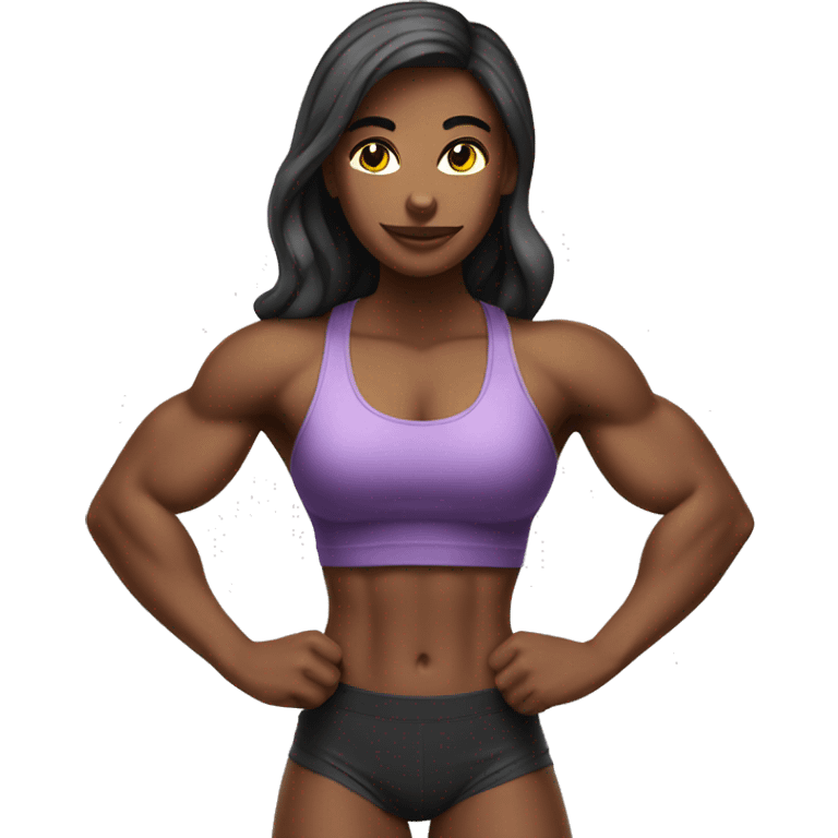 bodybuilder girl  emoji