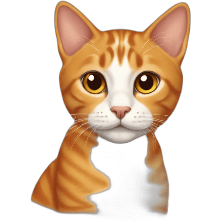 Shorthaired, orange tabby emoji