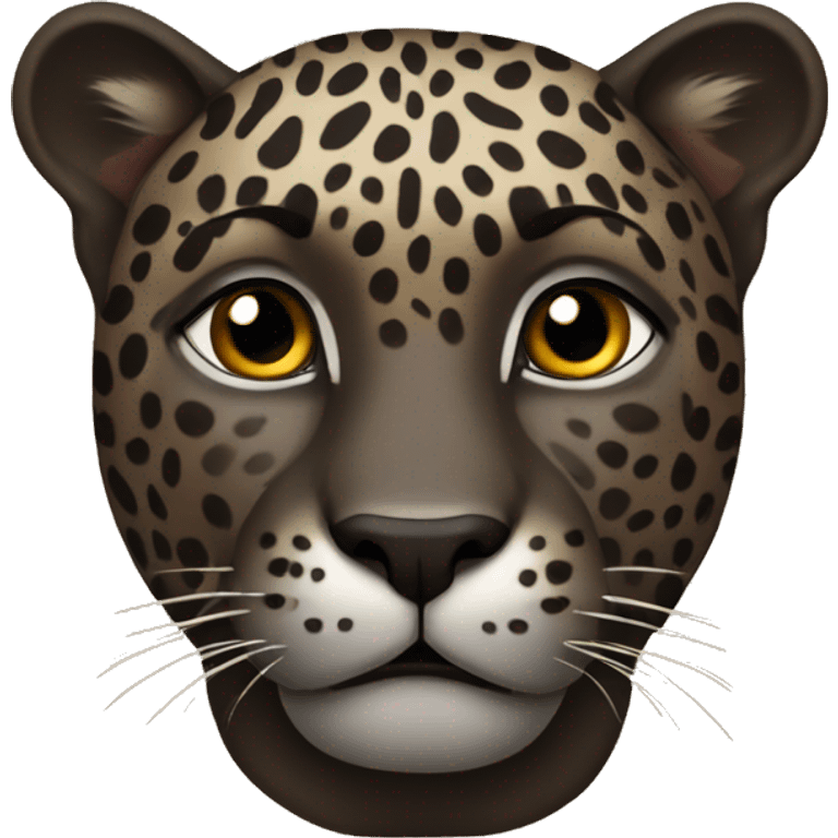 dark brown leopard emoji