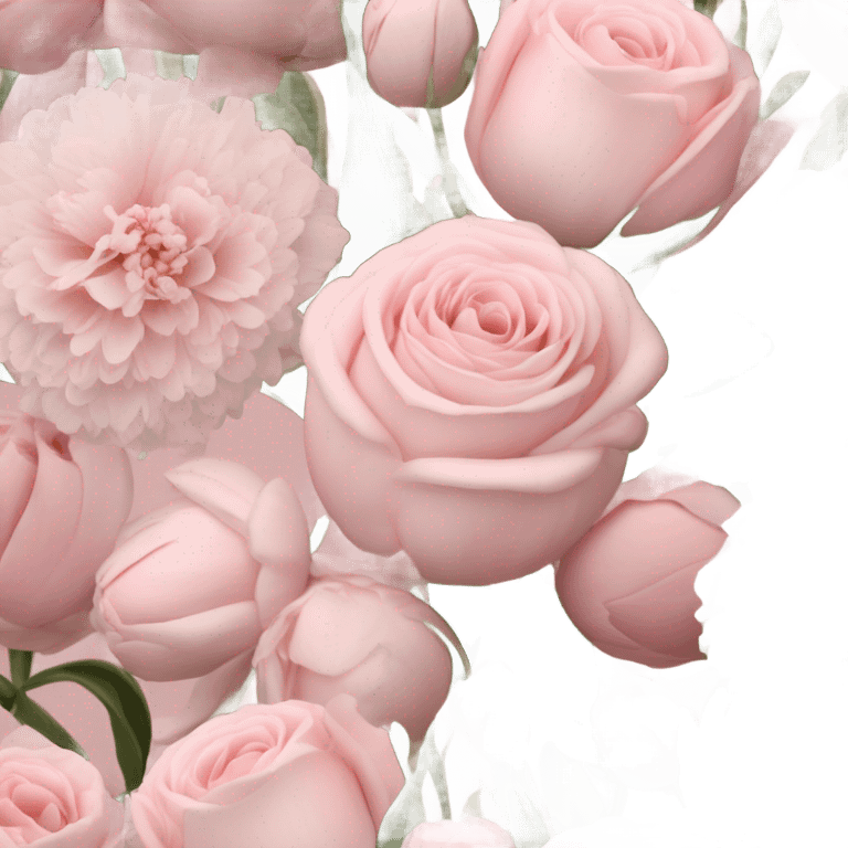 pale pink flower bouquet  emoji