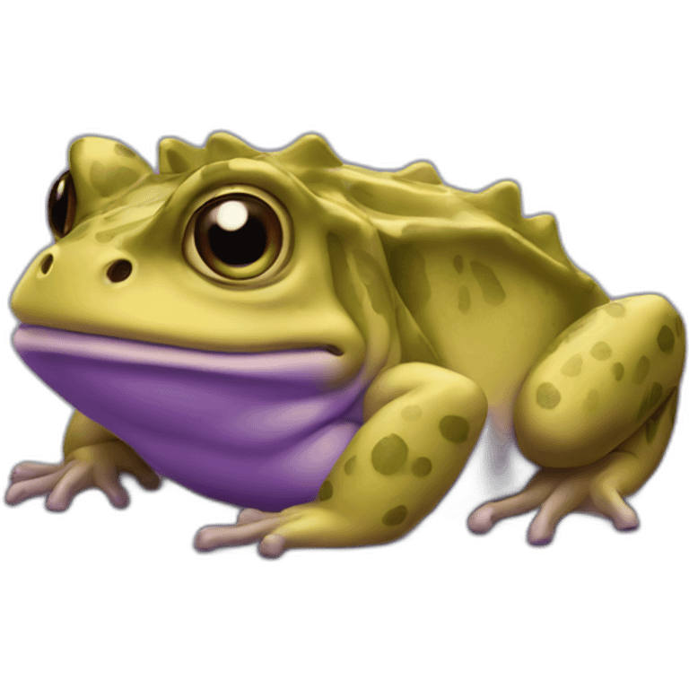 sad horned frog emoji