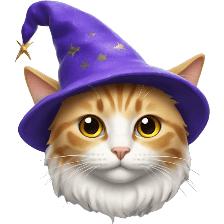 cat with a wizard hat emoji