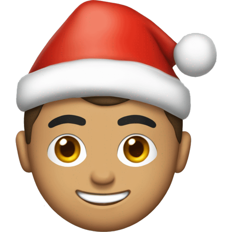 cristiano ronaldo with santa hat emoji