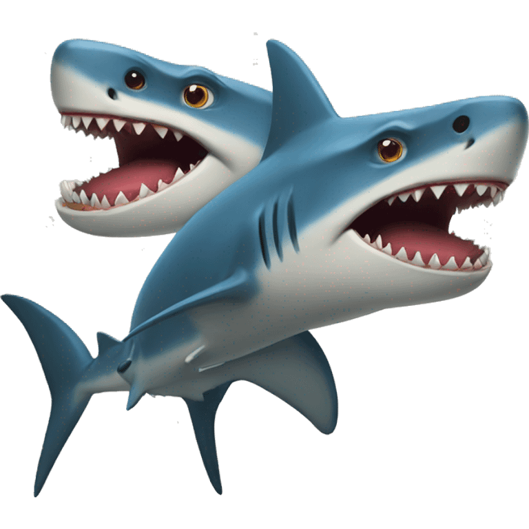 shark and dinosaur emoji