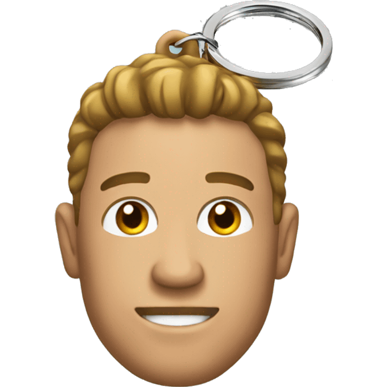 man as a keychain emoji