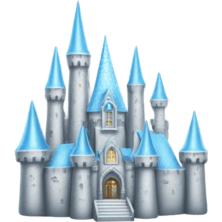 Cristal light blue castle  emoji