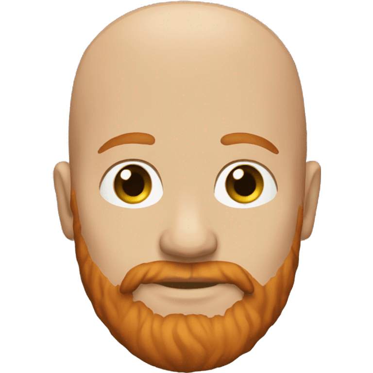 Bald redhair beard emoji