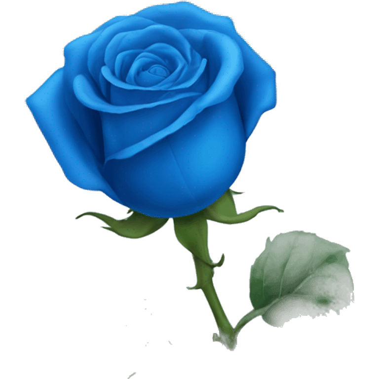 Blue rose emoji