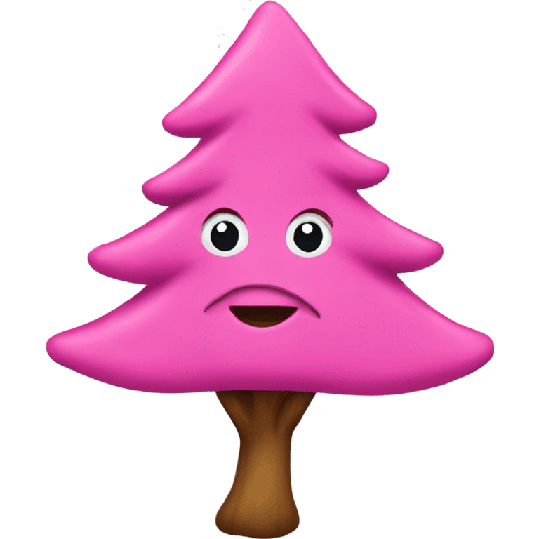 Pinker Weihnachtsbaum  emoji