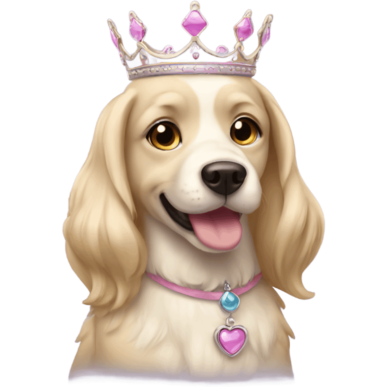 Princess dog emoji