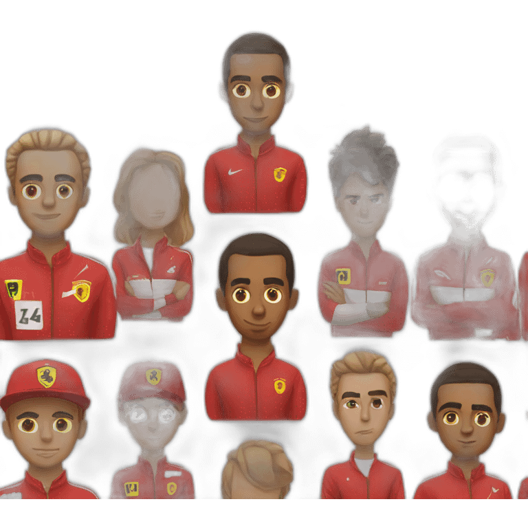 Lewis Hamilton in Ferrari emoji