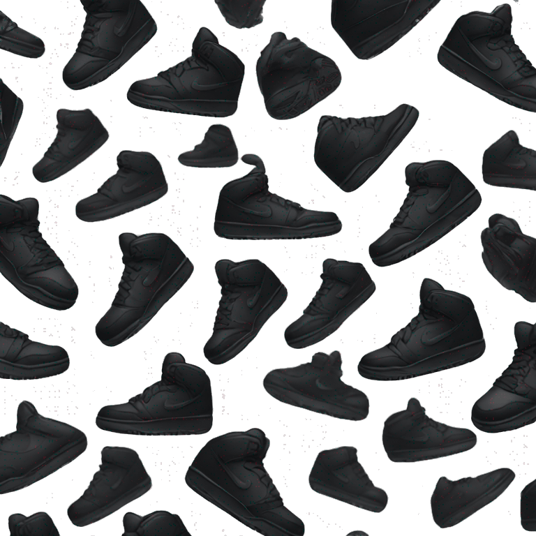 Black Nike Jordans  emoji