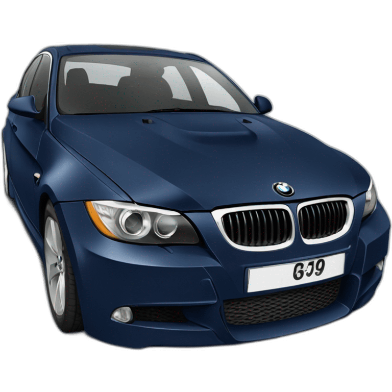 navy blue BMW E90 3 series emoji