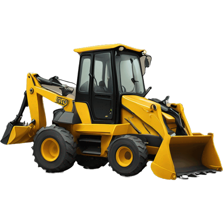 backhoe loader emoji