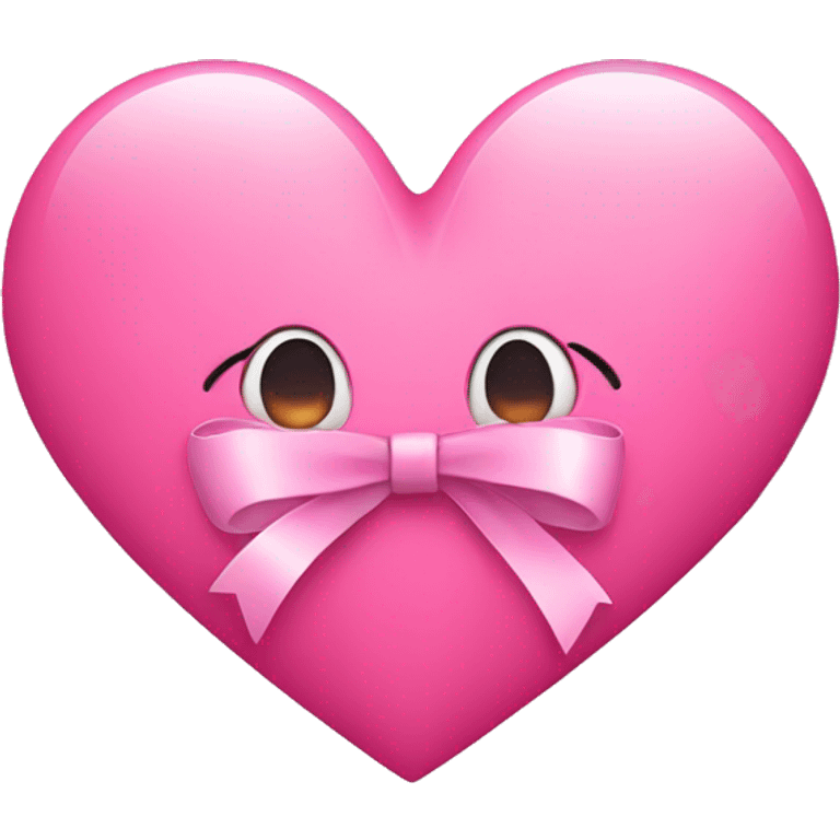 pink heart with bow emoji