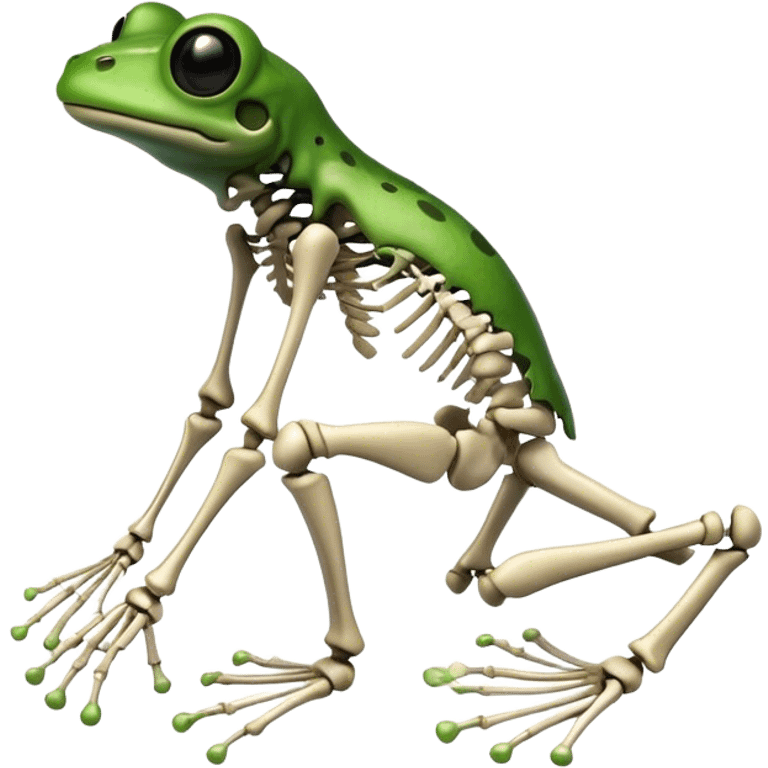 frog skeleton emoji