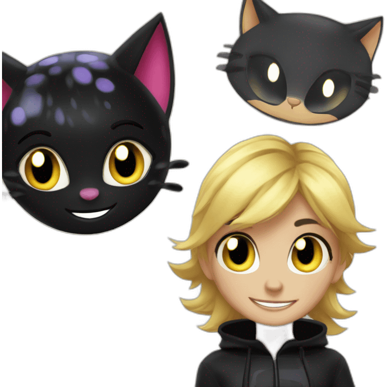 ladybug and cat noir miraculous emoji