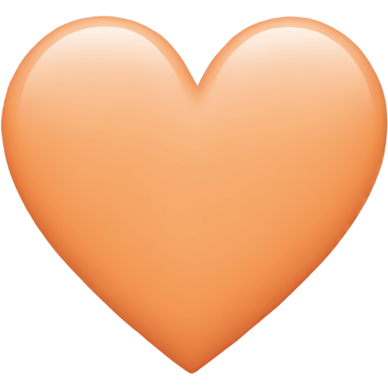 Pastel orange heart emoji