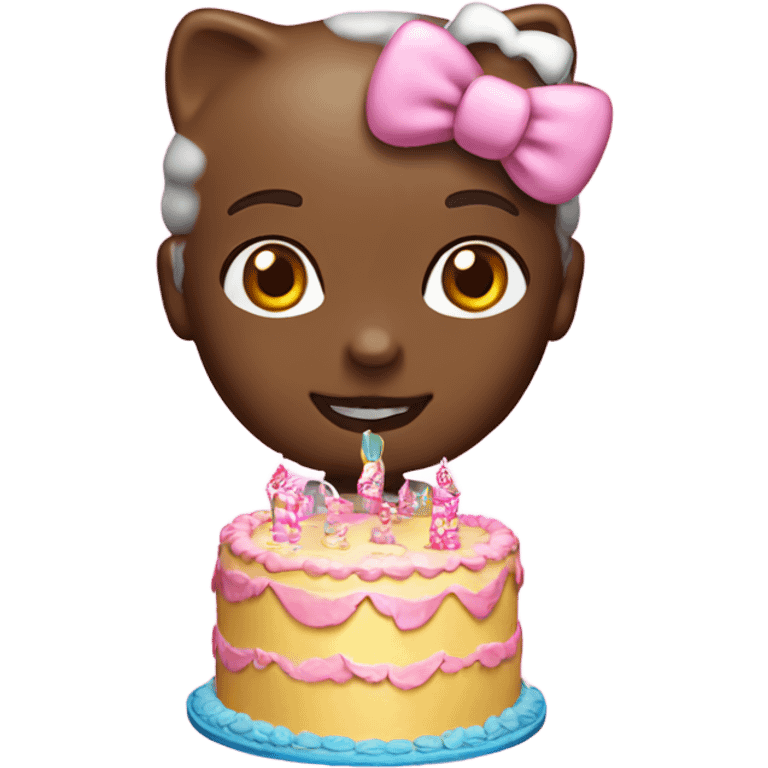 Hello kitty birthday  emoji