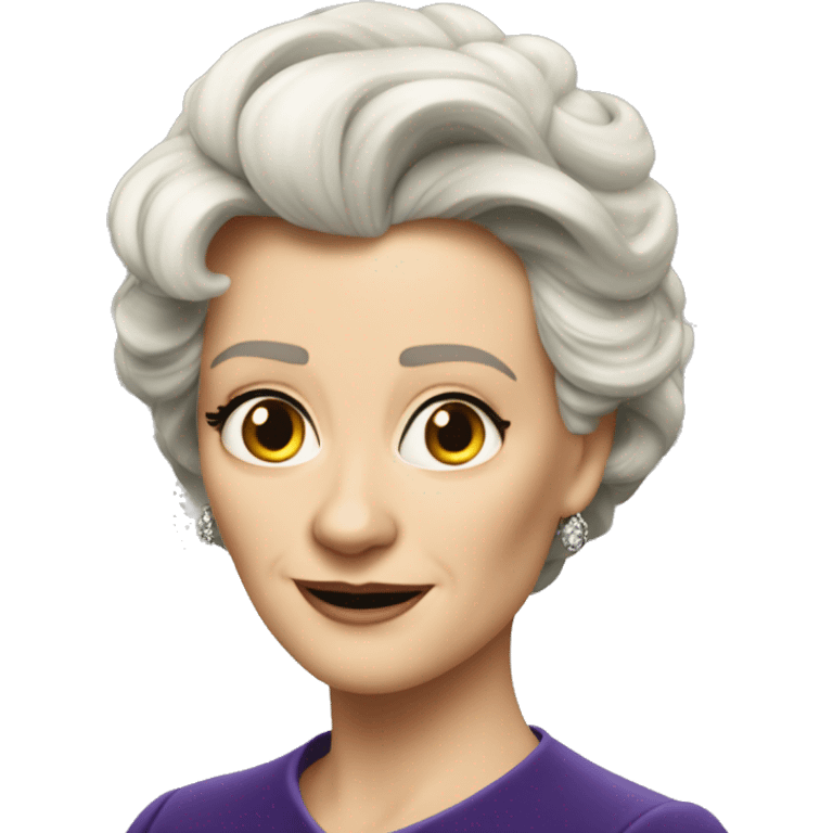 Ursula von der Leyenl very photorealistic emoji