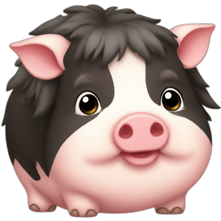 Fatty kunekune pig emoji