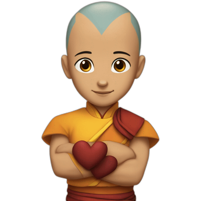 Aang in love emoji