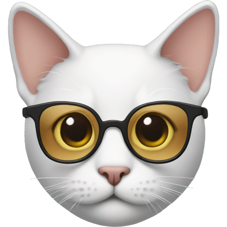 Cat with glasse emoji