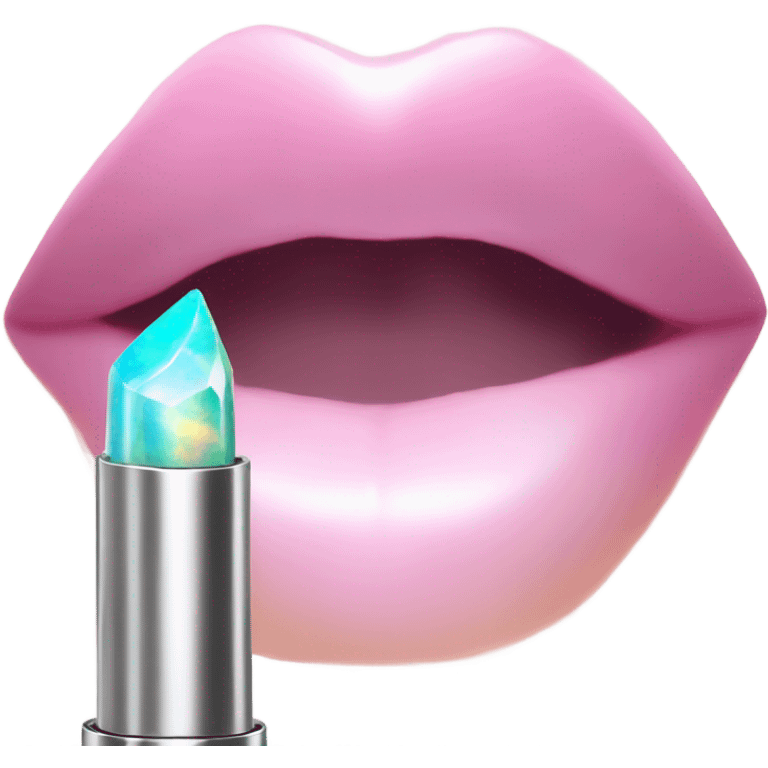 opal crystal lipstick emoji