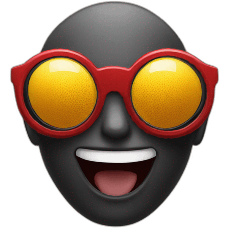 circle spider-man in sun glasses emoji