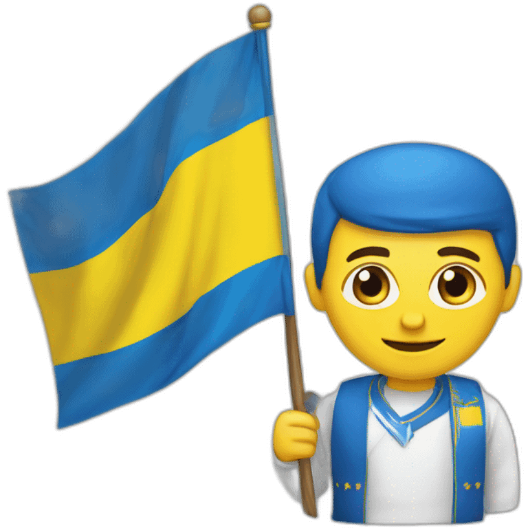 anatoliy sharij with ukrainian flag emoji