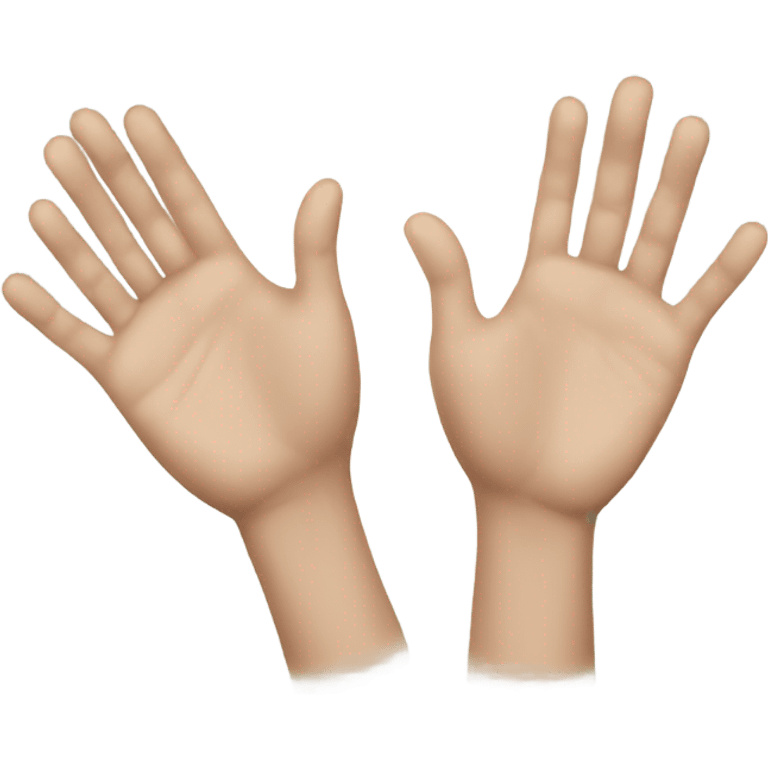 A pair of hands emoji