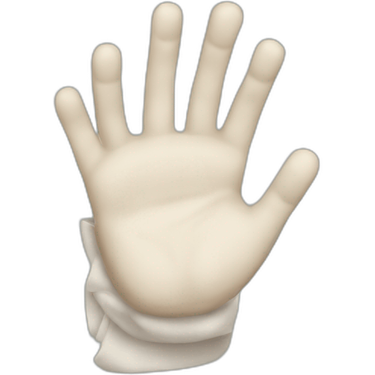 Hand In a Cast emoji