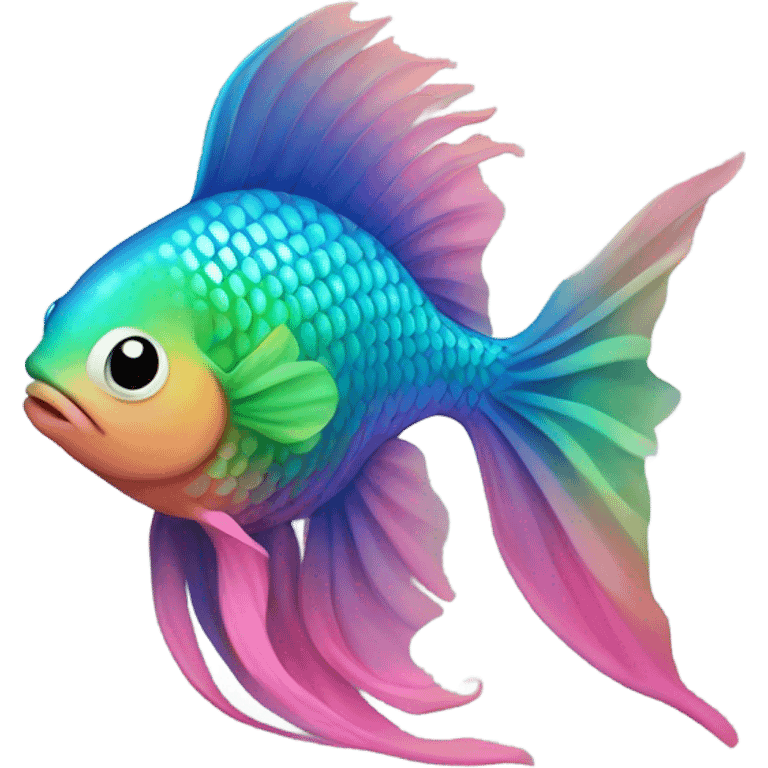 Rainbow fish emoji