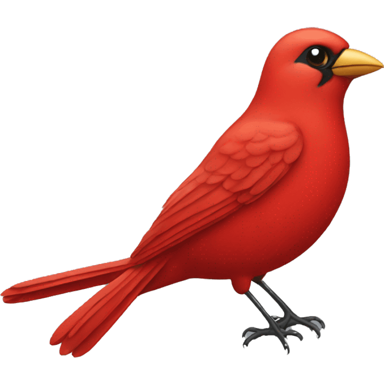 a red bird emoji