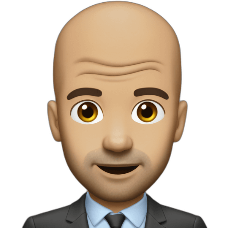 Pep guardiola qui mange du chocolat emoji