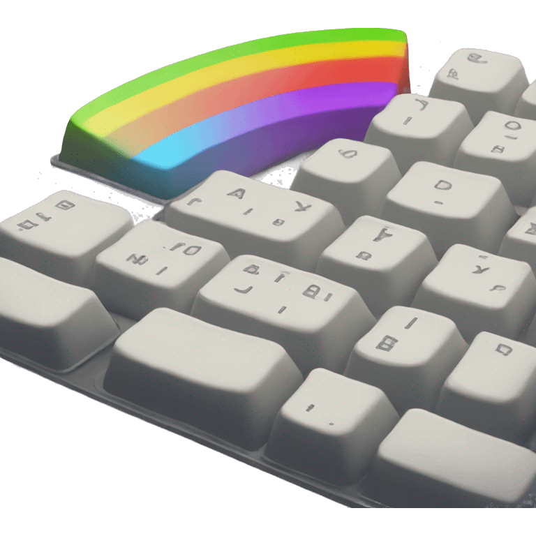 Rainbow keyboard emoji