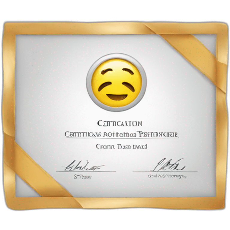 Certification snap emoji