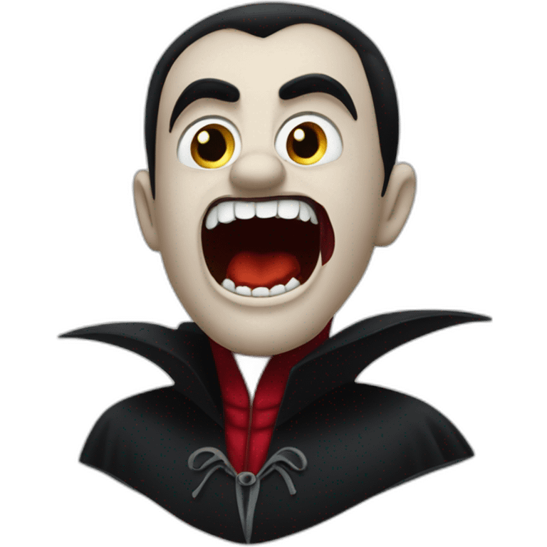 Dracula bitting a neck emoji