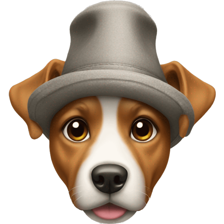 Dog in hat emoji