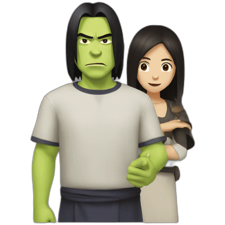 Itachi and shrek emoji