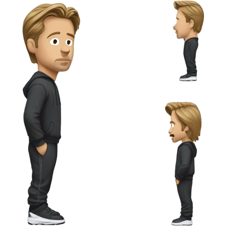 Brad Pitt in a tracksuit emoji