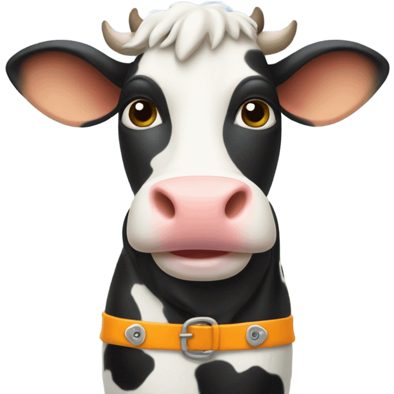 Cow with boots on emoji