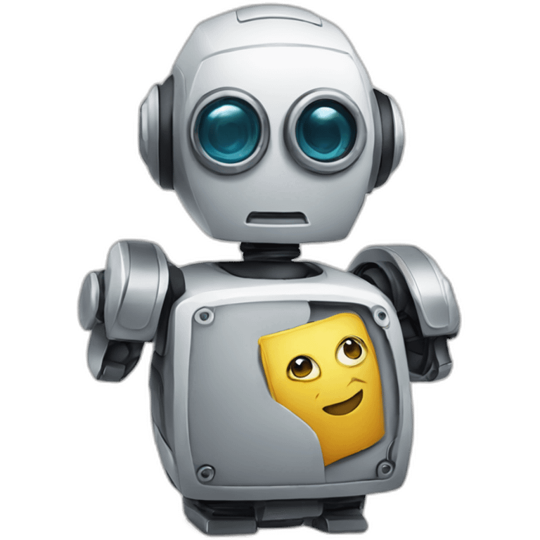 friendly blog robot emoji